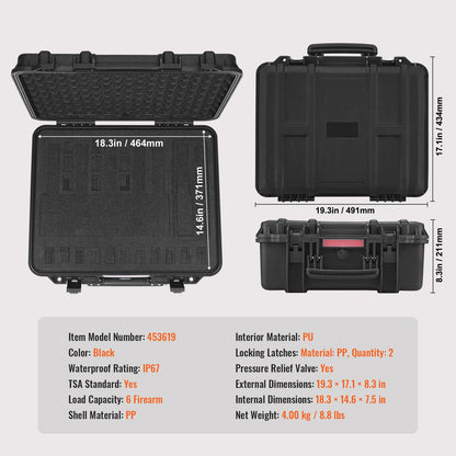 Pistol Case Lockable Storage