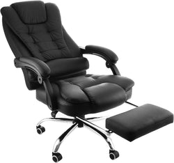 Office Chair Leather Chair Executive Chair With Foot Rest Gas Lift