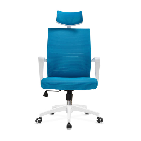  High Back Executive Pu Office Chair - Green Gas Lift Storage Fabric