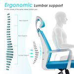 High Back Executive Pu Office Chair - Green Gas Lift Storage Fabric