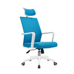 High Back Executive Pu Office Chair - Green Gas Lift Storage Fabric