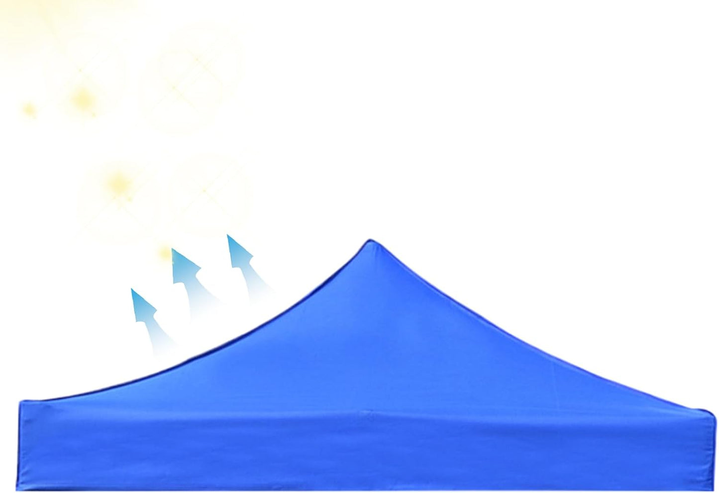 Gazebo Tent Top Cover Camping Beach Sunshade Shelter - Blue / 2X2M - 2