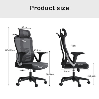 New Choice High Back Ergonomic Mesh Office Chair Gas Lift Storage