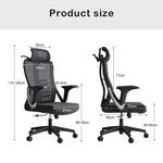 New Choice High Back Ergonomic Mesh Office Chair Gas Lift Storage