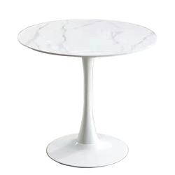 Celeste White Round Cafe Table