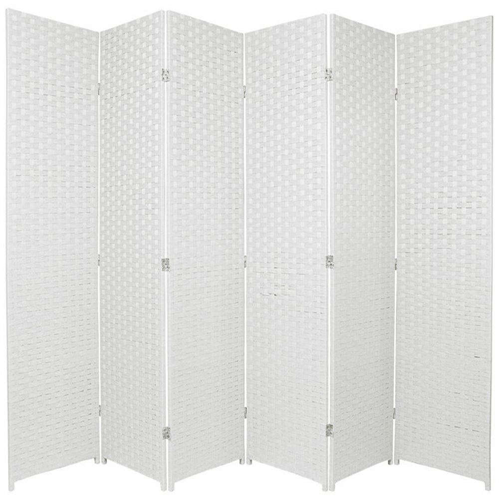 6-Panel Room Divider Screen Foldable Privacy Partition Wooden