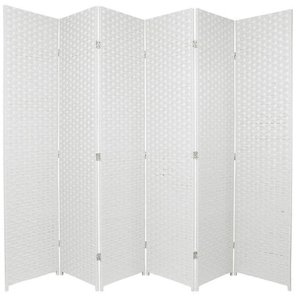 6-Panel Room Divider Screen Foldable Privacy Partition Wooden
