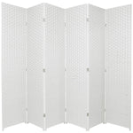 6-Panel Room Divider Screen Foldable Privacy Partition Wooden