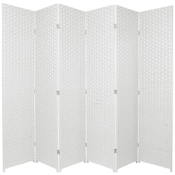 6-Panel Room Divider Screen Foldable Privacy Partition Wooden