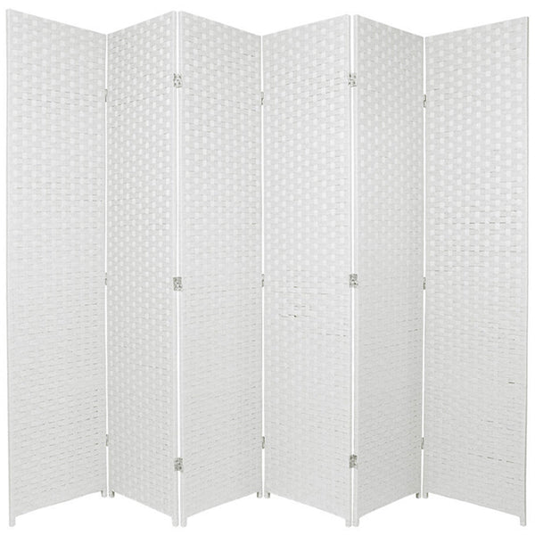  6-Panel Room Divider Screen Foldable Privacy Partition Wooden