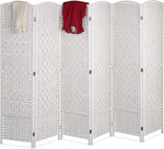Folding Room Divider Screen 6 Panels For Home Or Office Wooden Frame