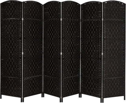 Portable Folding Room Divider Partition 6 Panel Privacy Screen