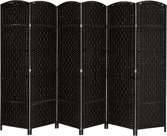 Portable Folding Room Divider Partition 6 Panel Privacy Screen