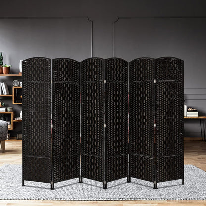Portable Folding Room Divider Partition 6 Panel Privacy Screen