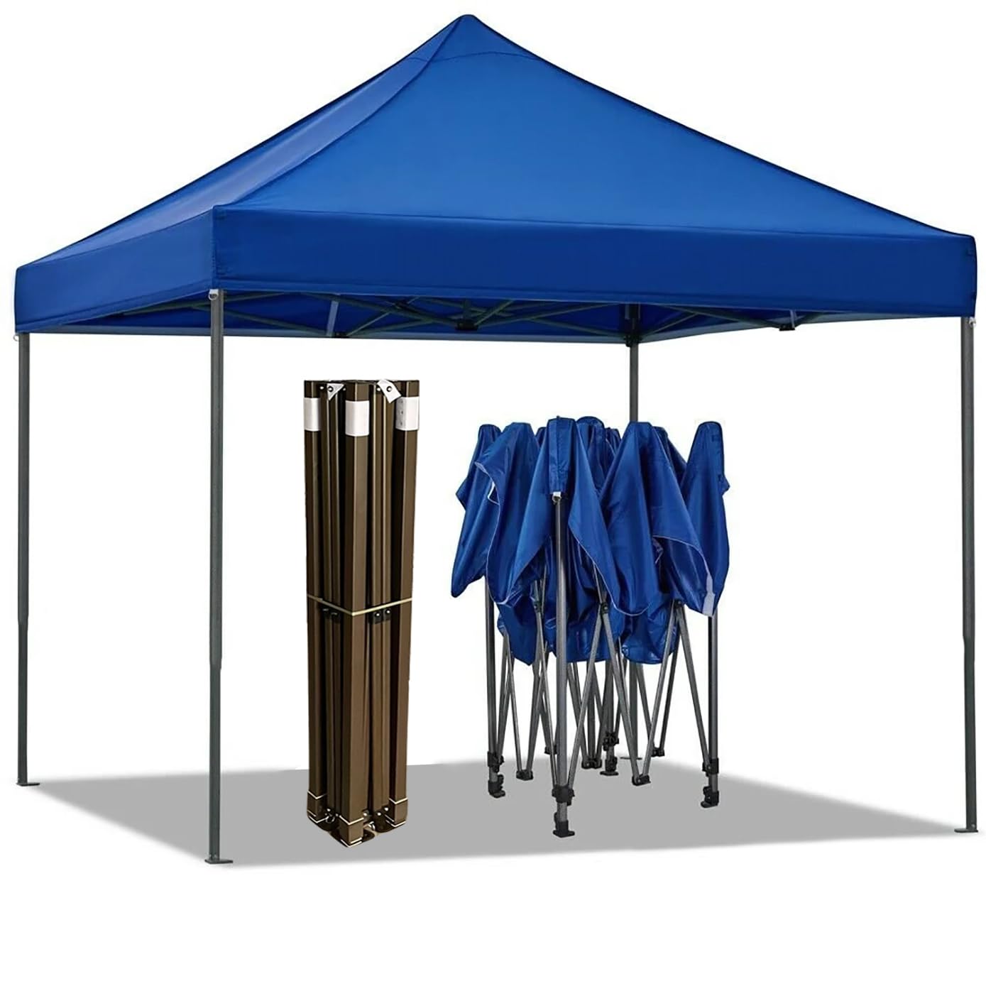 Portable Water-Resistant Gazebo 2X2 M - Blue / Without Sidewalls - 2