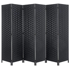 Decorative Room Divider 6 Panel Folding Privacy Screen Storage