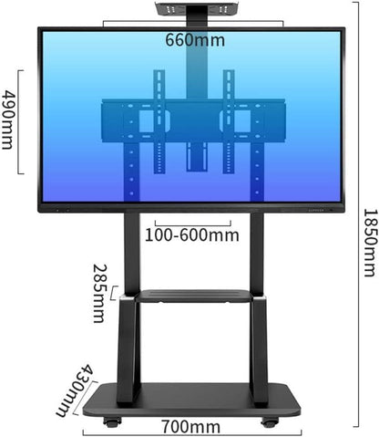 Tv Stand Cart Trolley 32 To 75 Inch Mobile Tv Cart Universal Flat