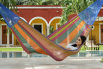 Single Size Cotton Mexican Hammock In Mexicana