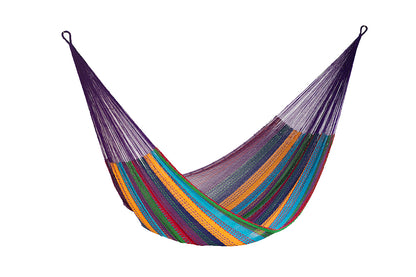 Queen Size Cotton Mexican Hammock in Coloring Color
