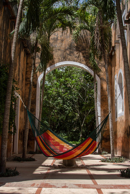 Queen Size Cotton Mexican Hammock in Imperial Colour