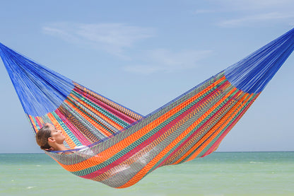 Queen Size Cotton Mexican Hammock in Mexicana Colour