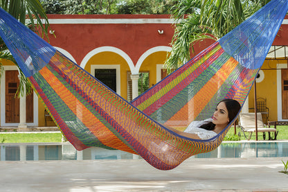 Queen Size Cotton Mexican Hammock in Mexicana Colour
