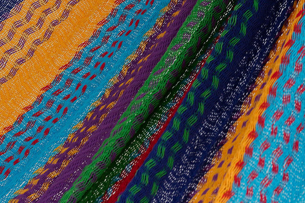 King Size Cotton Mexican Hammock in Coloring Color