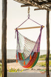 Extra Large Outdoor Cotton Mexican Hammock Chair In Colorina Colour