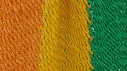 Extra Large Outdoor Cotton Mexican Hammock Chair In Rainbow Colour
