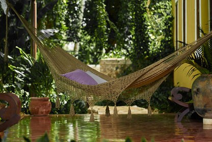 Outdoor Undercover Cotton Hammock Queen Size Cedar