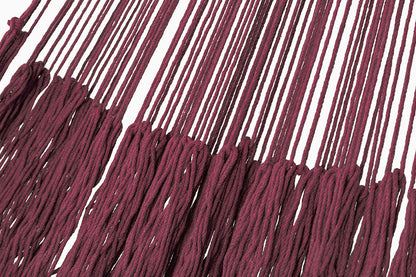 Outdoor Undercover Cotton Hammock Queen Size Maroon
