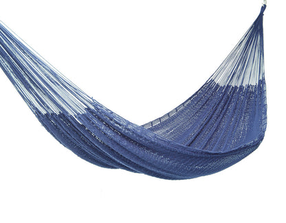Outdoor Undercover Cotton Hammock King Size Blue