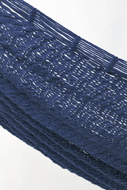 Outdoor Undercover Cotton Hammock King Size Blue