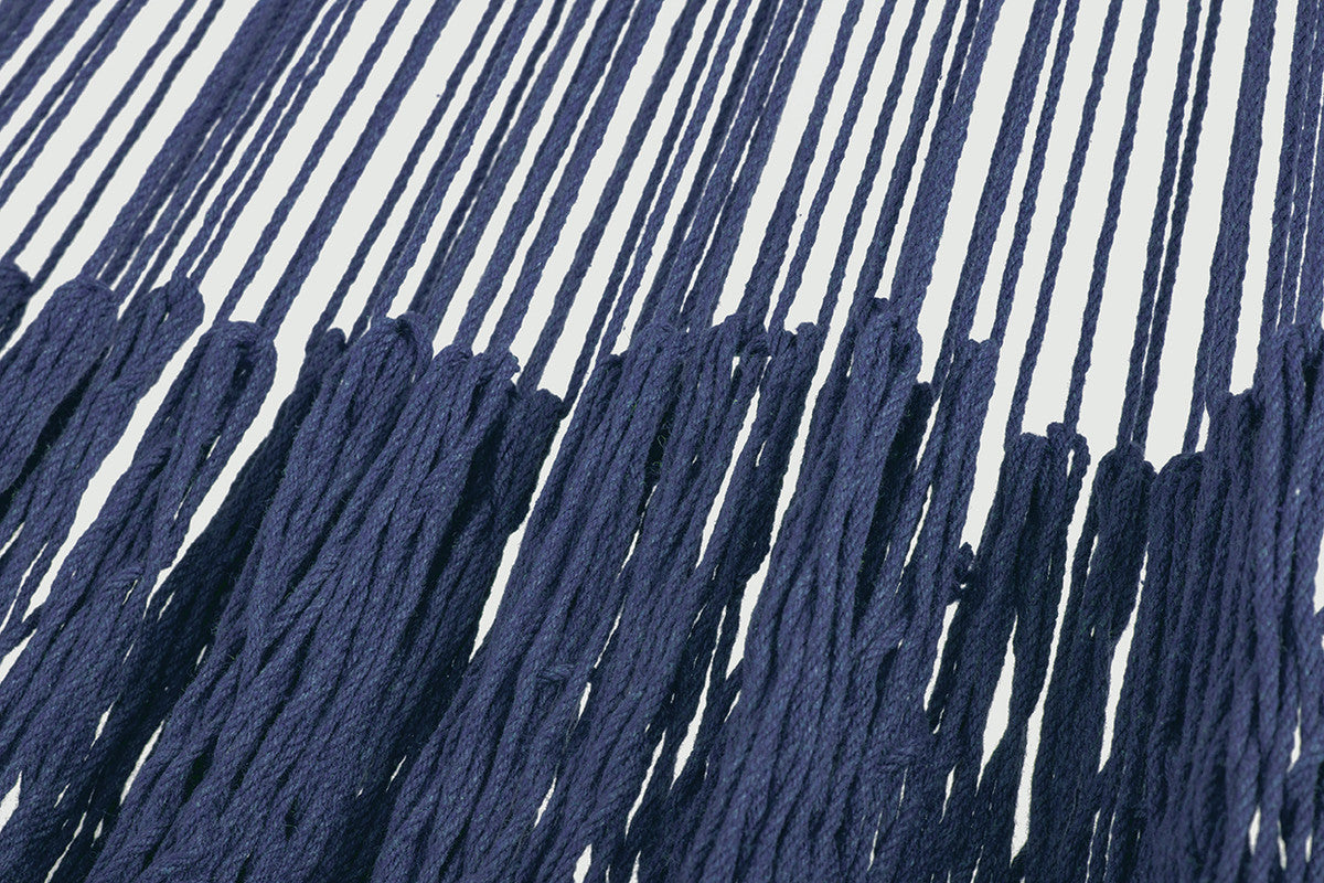 Outdoor Undercover Cotton Hammock King Size Blue