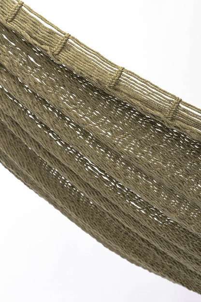 Outdoor Undercover Cotton Hammock King Size Cedar