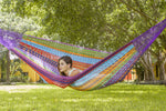 King Size Outdoor Cotton Mexican Hammock in Colorina Colour