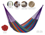 King Size Outdoor Cotton Mexican Hammock in Colorina Colour