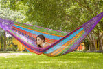 King Size Outdoor Cotton Mexican Hammock in Colorina Colour