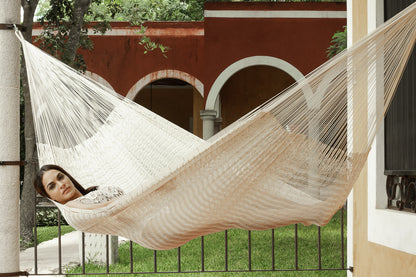 Outdoor Undercover Cotton Hammock King Size Marble