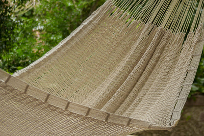 Queen Size Outdoor Cotton Mexican Hammock In Marble Colour