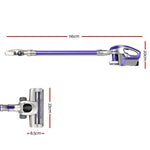Powerful Devanti Cordless Vacuum Cleaner - 150W Purple