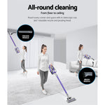 Powerful Devanti Cordless Vacuum Cleaner - 150W Purple