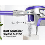 Powerful Devanti Cordless Vacuum Cleaner - 150W Purple