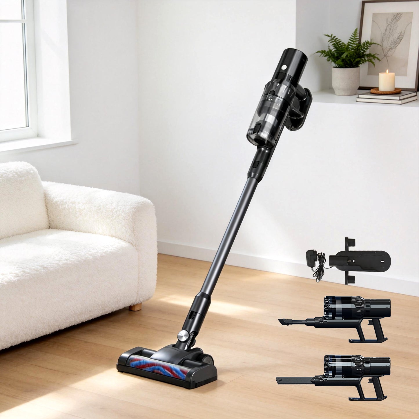 Heavy-Duty Cordless Vacuum Cleaner - 350W