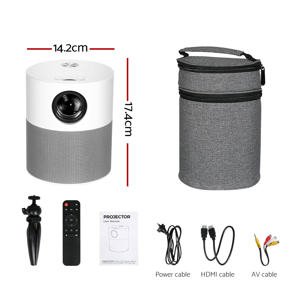 Portable Mini Video Projector 1080P Wifi Home Theater Hdmi Carry Bag