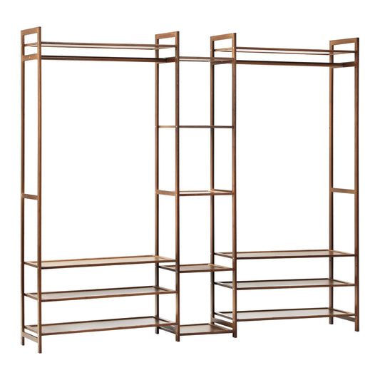 Open Wardrobe Organiset with 13 Display Shelves