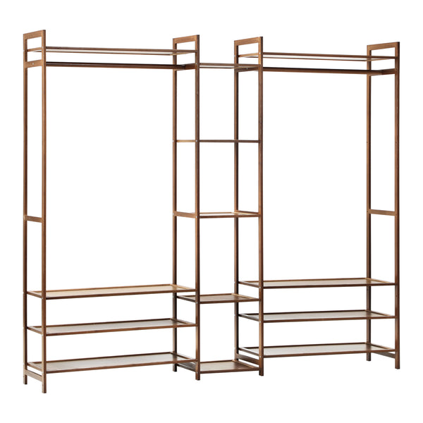  Open Wardrobe Organiset with 13 Display Shelves