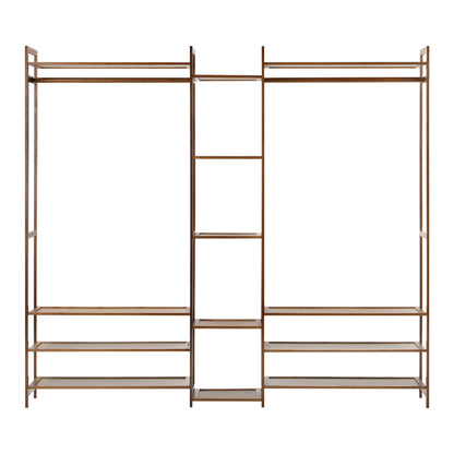 Open Wardrobe Organiset with 13 Display Shelves
