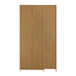3 Door Wardrobe 6 Shelf Clothes Cabinet | HomeAndLiving