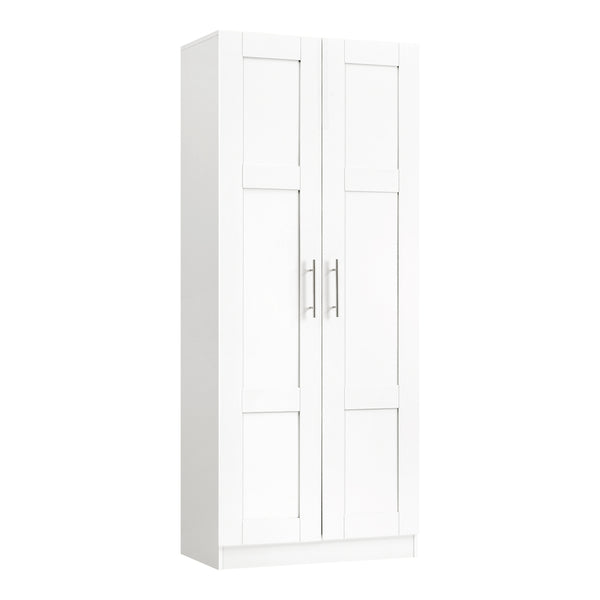  Wardrobe Large 2 Doors 4 Shelves White